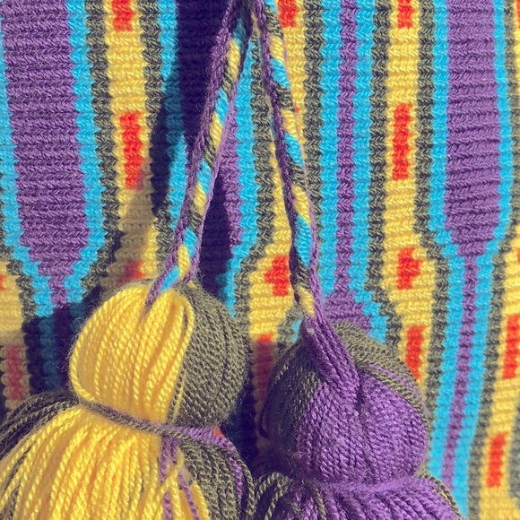 FLASH PRICE Wayuu Tribal Bag Large.  BRAND NEW - Picture 9 of 11